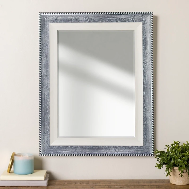 Blue and White Capri Wall Mirror