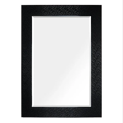 Black Blocks Profile Wall Mirror