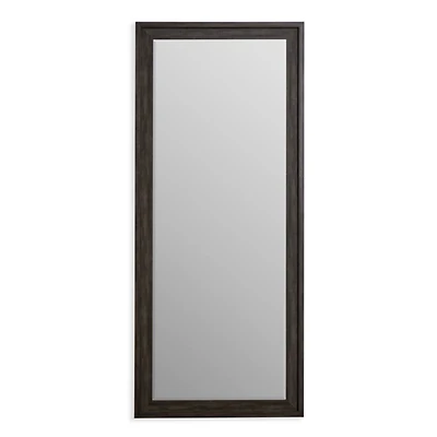 Black Plank Profile Leaner Mirror