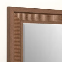 Brown Plank Profile Leaner Mirror