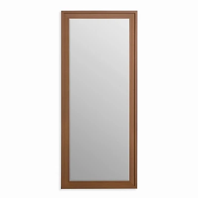 Brown Plank Profile Leaner Mirror