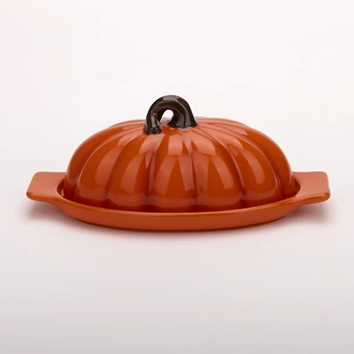 Pumpkin Shaped Butter Dish