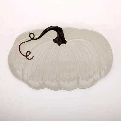 Pumpkin Shaped Serving Platter