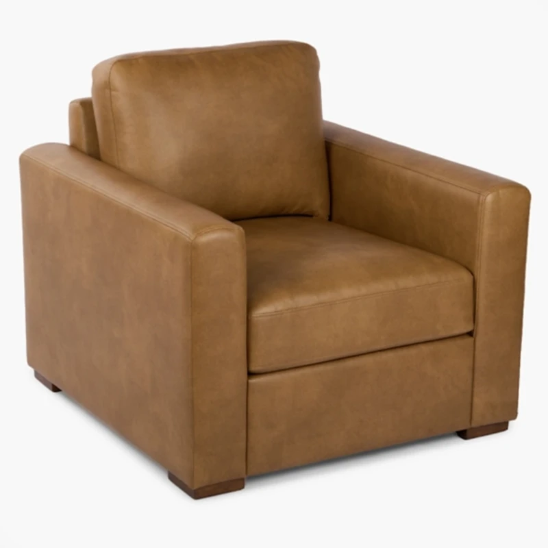 Brooks Pebble Faux Leather Brooks Armchair