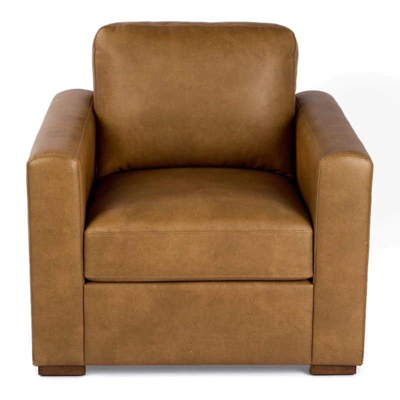 Brooks Pebble Faux Leather Brooks Armchair