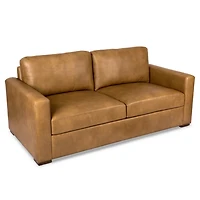 Brooks Pebble Faux Leather Sofa