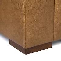 Brooks Pebble Faux Leather Sofa