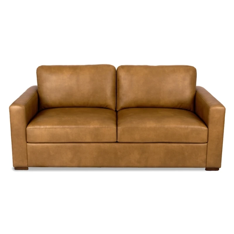 Brooks Pebble Faux Leather Sofa