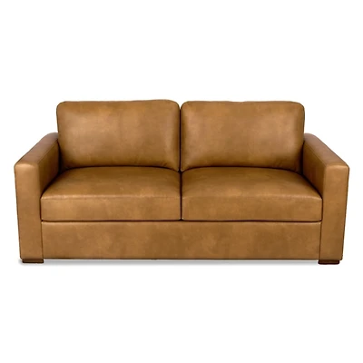 Brooks Pebble Faux Leather Sofa