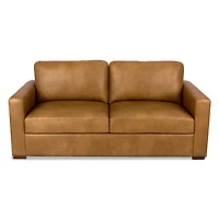 Brooks Pebble Faux Leather Sofa