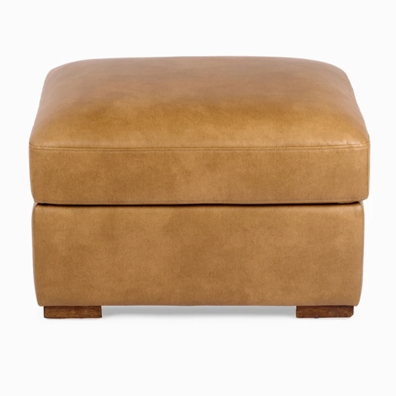 Brooks Pebble Faux Leather Ottoman