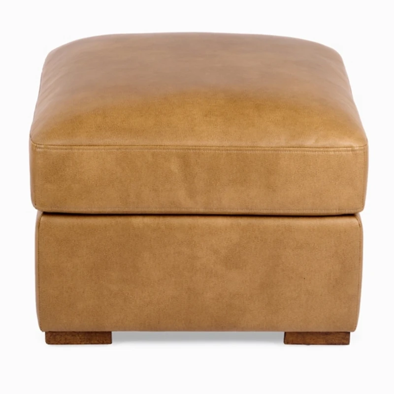Brooks Pebble Faux Leather Ottoman