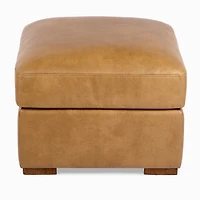 Brooks Pebble Faux Leather Ottoman