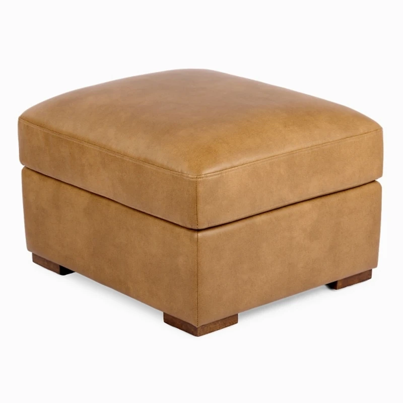 Brooks Pebble Faux Leather Ottoman