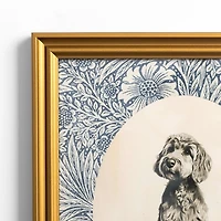 Sketched Doodle Portrait Framed Art Print