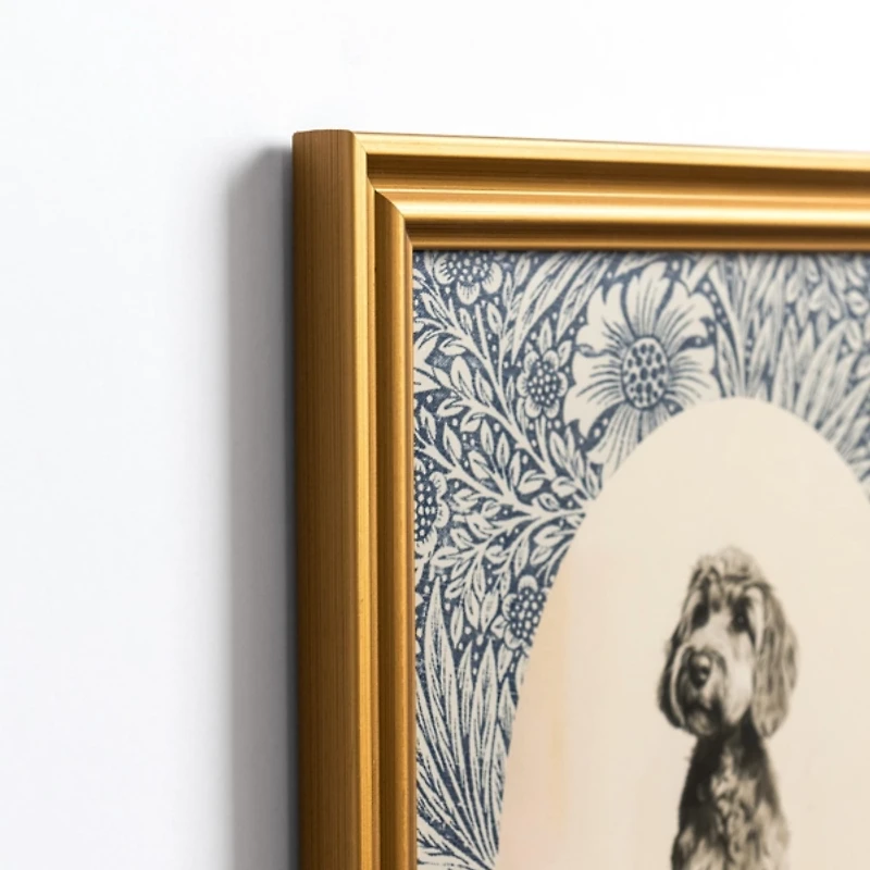 Sketched Doodle Portrait Framed Art Print