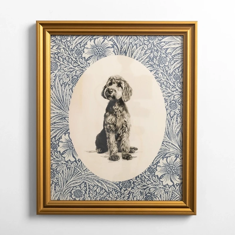 Sketched Doodle Portrait Framed Art Print