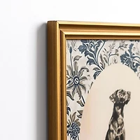 Sketched Lab Portrait Framed Art Print