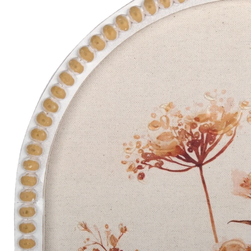 Botanicals on Linen I Arch Framed Art Print