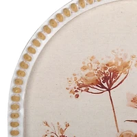 Botanicals on Linen I Arch Framed Art Print