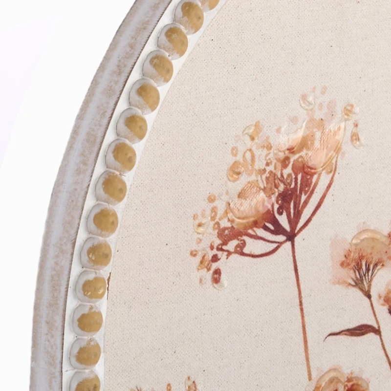 Botanicals on Linen I Arch Framed Art Print