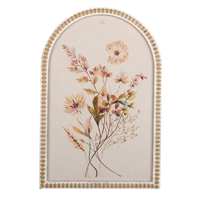 Botanicals on Linen II Arch Framed Art Print