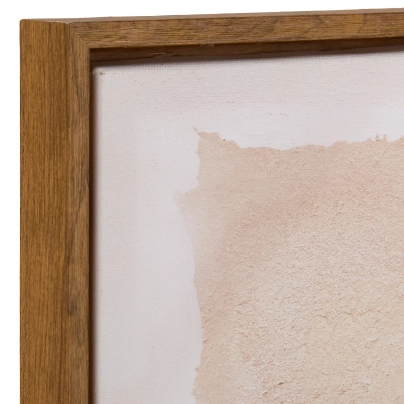 Beige Spring Blooms I Framed Canvas Art Print