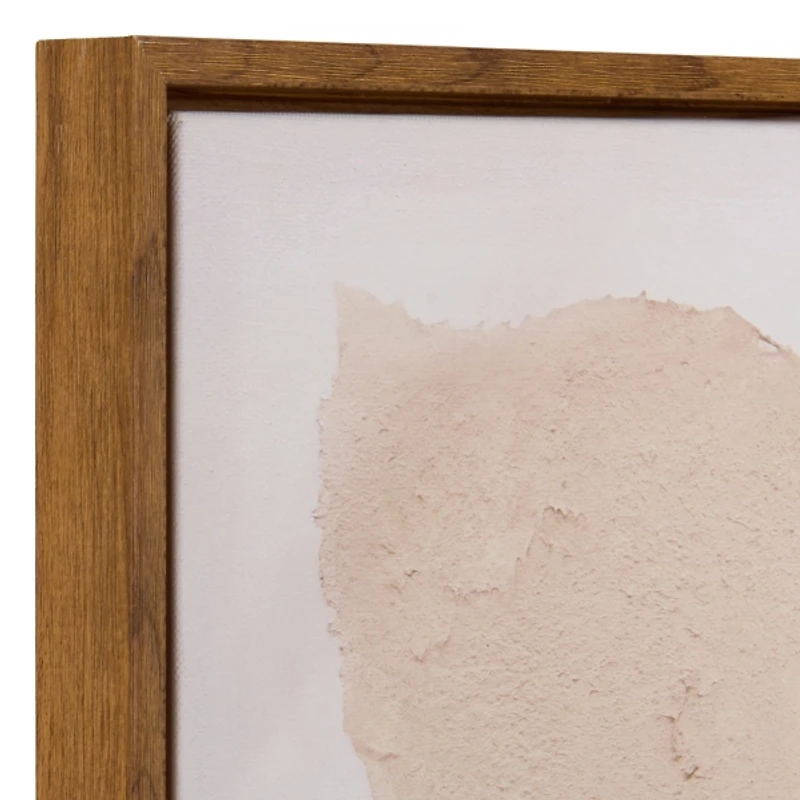 Beige Spring Blooms II Framed Canvas Art Print