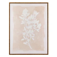 Beige Spring Blooms II Framed Canvas Art Print
