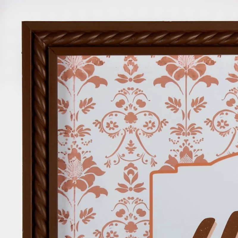 Yee Haw Floral Print Wall Plaque