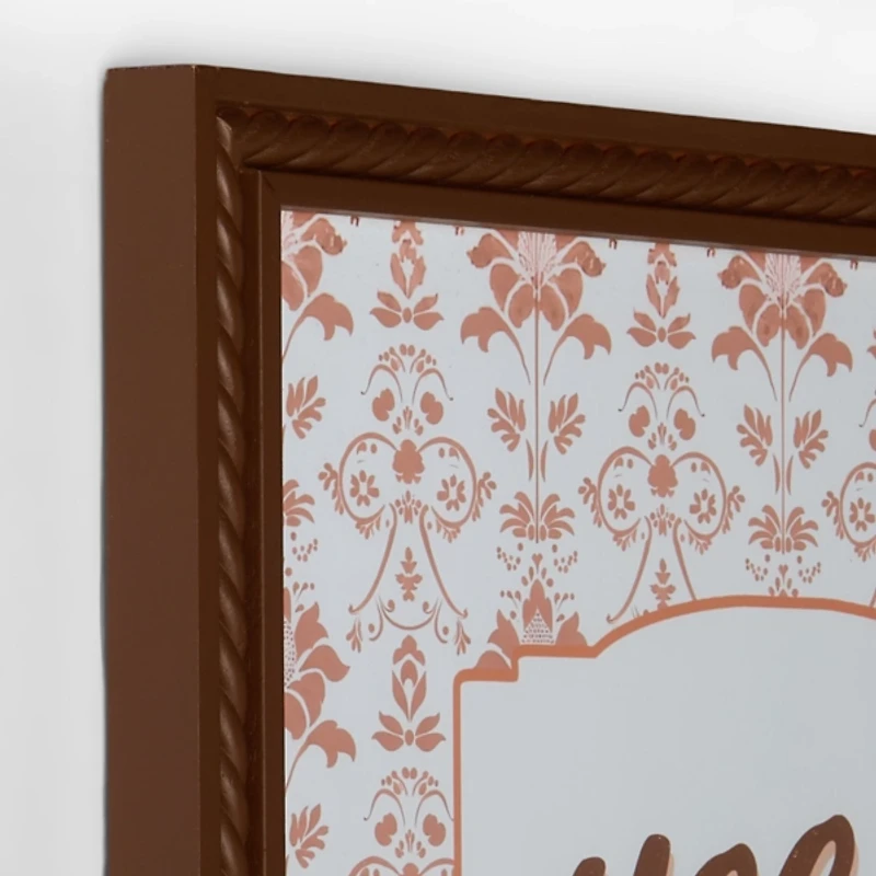 Yee Haw Floral Print Wall Plaque