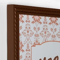 Yee Haw Floral Print Wall Plaque