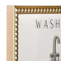 Wash Up Bathroom Wall Plaques, Set of 2