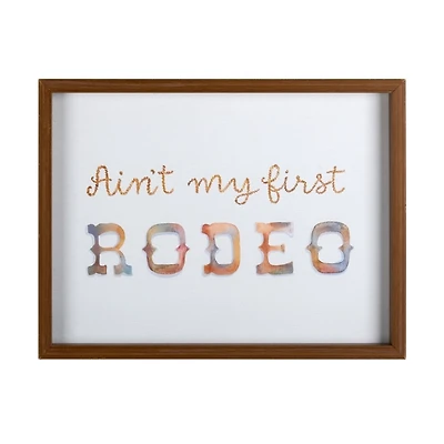Ain't My First Rodeo Wall Plaque
