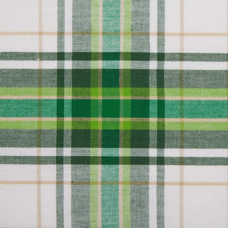 Green and Yellow Plaid Napkins, Set of 6