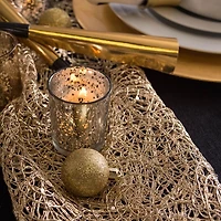 Gold Sequin Mesh Table Runner