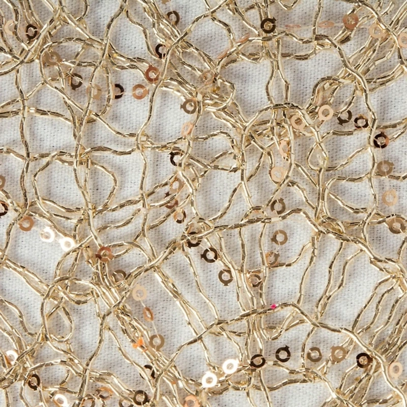 Gold Sequin Mesh Table Runner