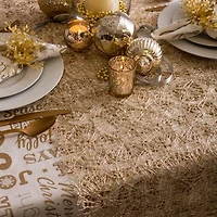Gold Sequin Mesh Table Runner