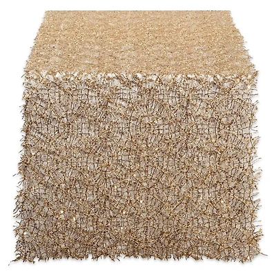 Gold Sequin Mesh Table Runner