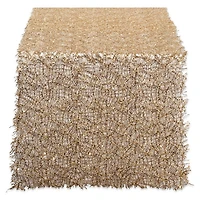 Gold Sequin Mesh Table Runner