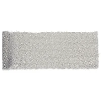Silver Sequin Mesh Table Runner