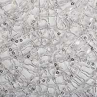 Silver Sequin Mesh Table Runner