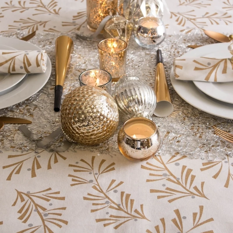 Silver Sequin Mesh Table Runner