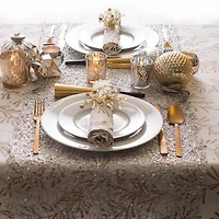 Silver Sequin Mesh Table Runner