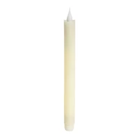 White Wax LED Taper Candles, Set of 4