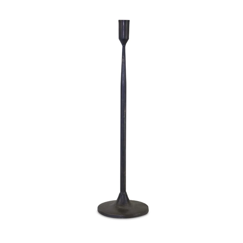 Black Minimalist Taper Candle Holders, Set of 2