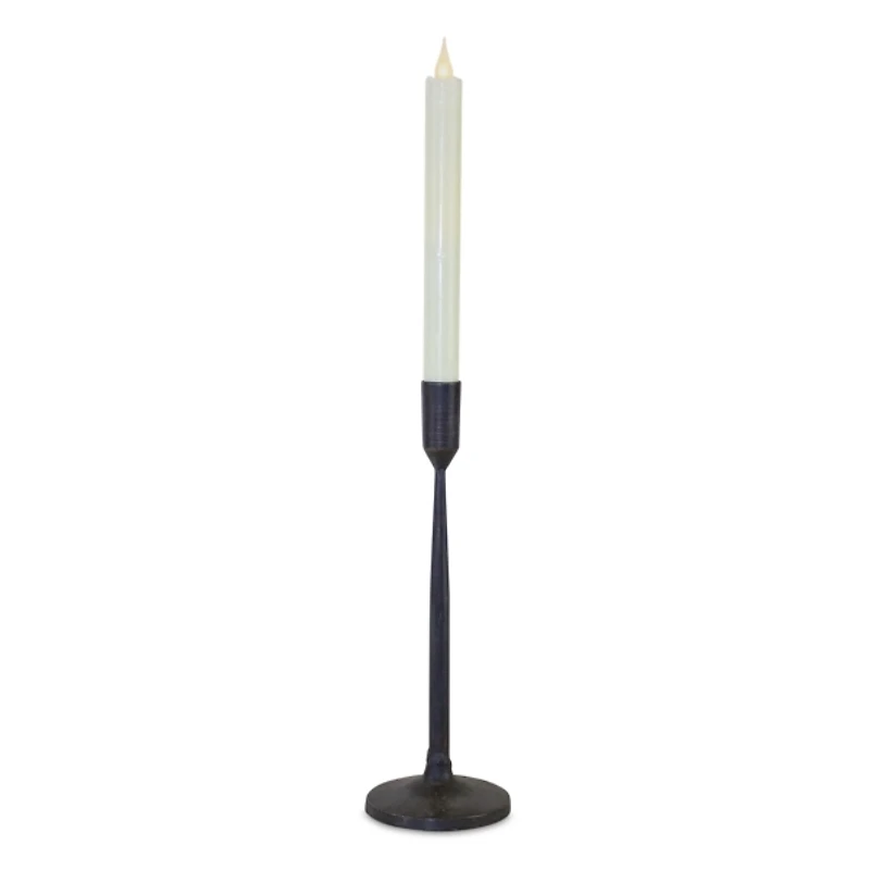 Black Minimalist Taper Candle Holders, Set of 2