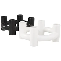 Circle Taper Candle Holders, Set of 2