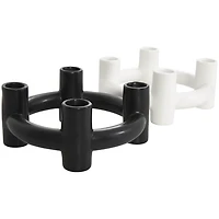 Circle Taper Candle Holders, Set of 2