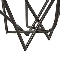 Black Iron Angles Taper Candle Holder